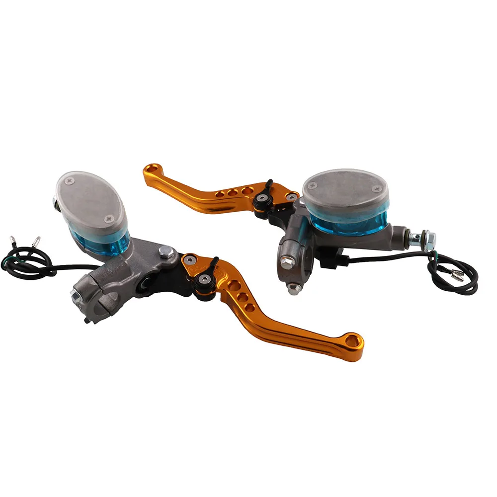 

One Pair Universal Brake Hand Brake Lever Brake Clutch Motorcycle Modified Hydraulic Clutch Left Right Brake Pump Free Shipping