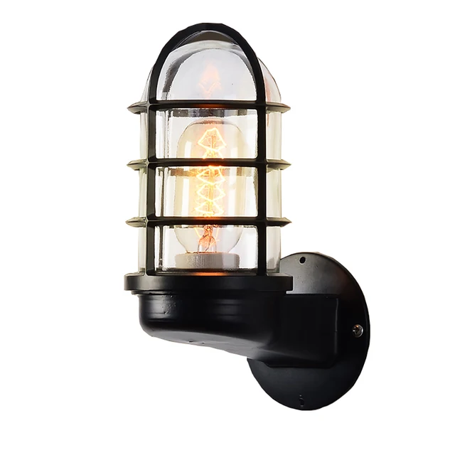 E27 E26 Bulb Wall Lamp Explosion Proof Waterproof Industrial E27 E26 Bulb Wall Lamp Explosion Proof Waterproof Industrial Mount Light Fixture Metal Cage