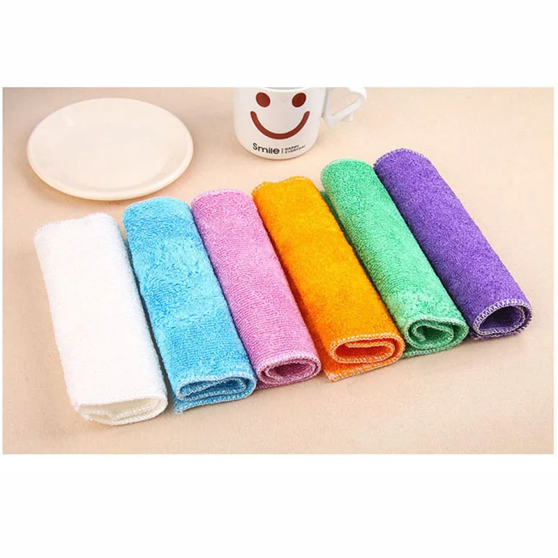 5 шт. кухонные антисмазочные тряпки эффективная тряпочка из бамбукового волокна