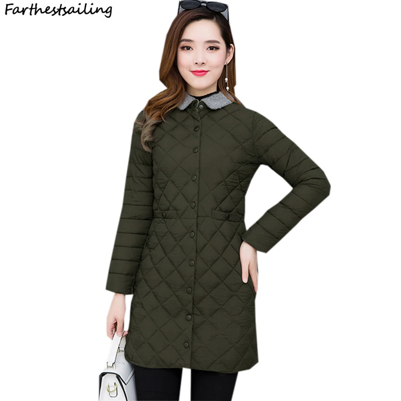 

Winter Jacket Women The Park's Female Coats 2018 Women's Autumn Winter Long Casual Down Cotton Jackets Feminine Coat Outwear