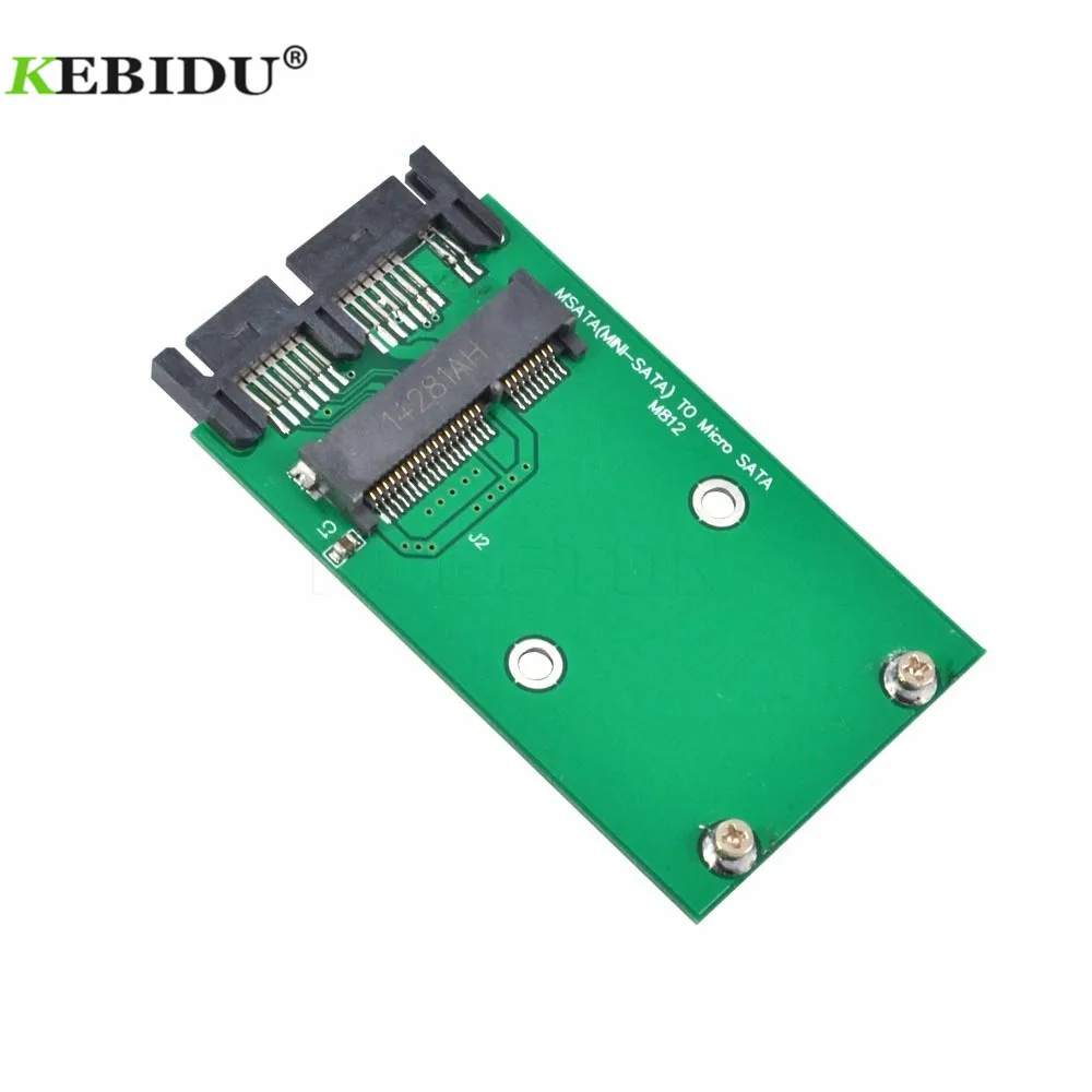 Kebidu Новое поступление Mini PCI-e PCIe mSATA 3x5 см SSD to 1,8 Micro SATA адаптер конвертер карта msata to Micro Sata SSD адаптер