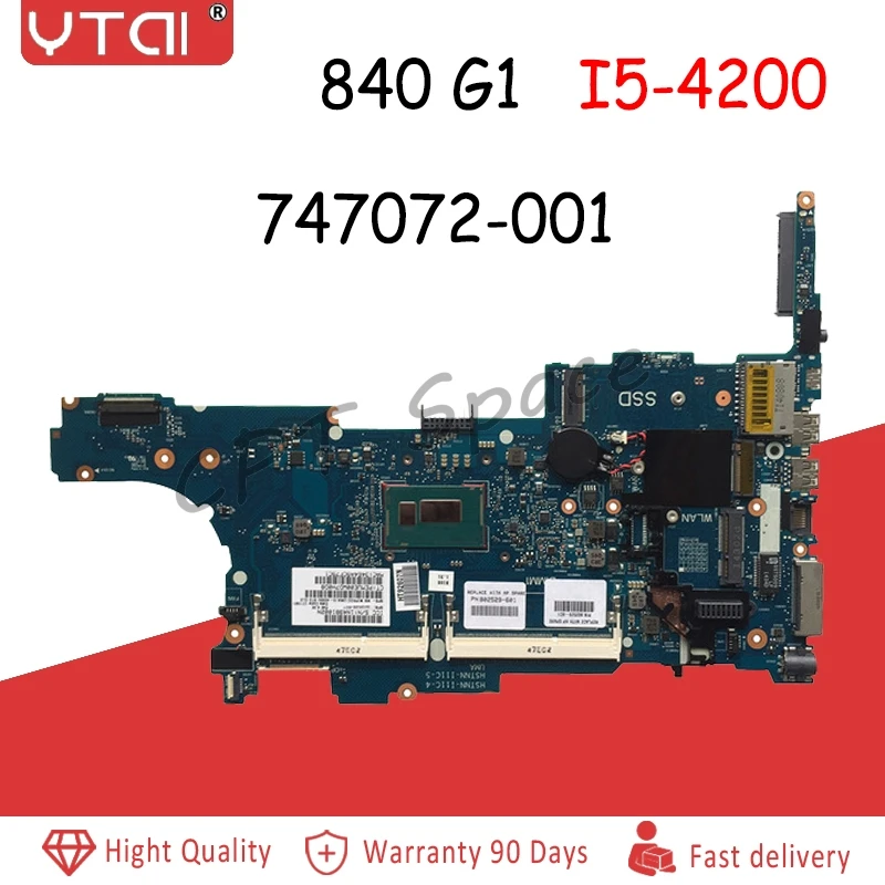 

840 G1 motherboard 747072-001 FOR HP 840 G1 Laptop motherboard CPU:i5-4200/4300 6050A2559101-MB-A03 730803-601 100% Tested