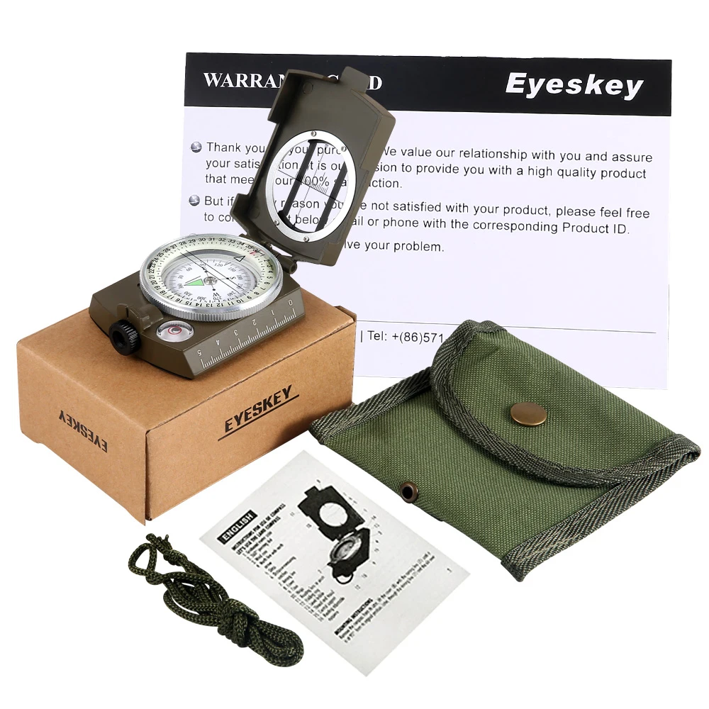 Водонепроницаемый Военный компас Eyeskey для выживания походный кемпинг армейский