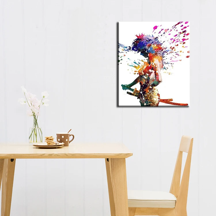 warrior oil painting
