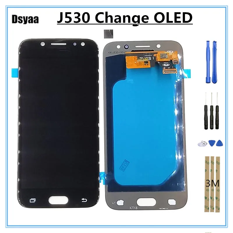 Замена OLED для Samsung Galaxy J5 2017 LCD J530 J530F J530FN дисплей сенсорный дигитайзер сборка