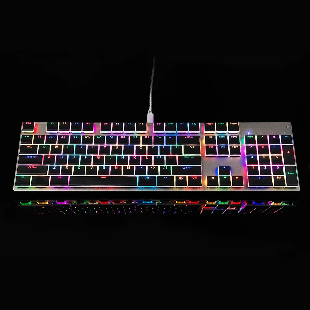Новый Motospeed CK94 USB проводной RGB Подсветка игровой NKRO Super Slim Механические клавиатуры