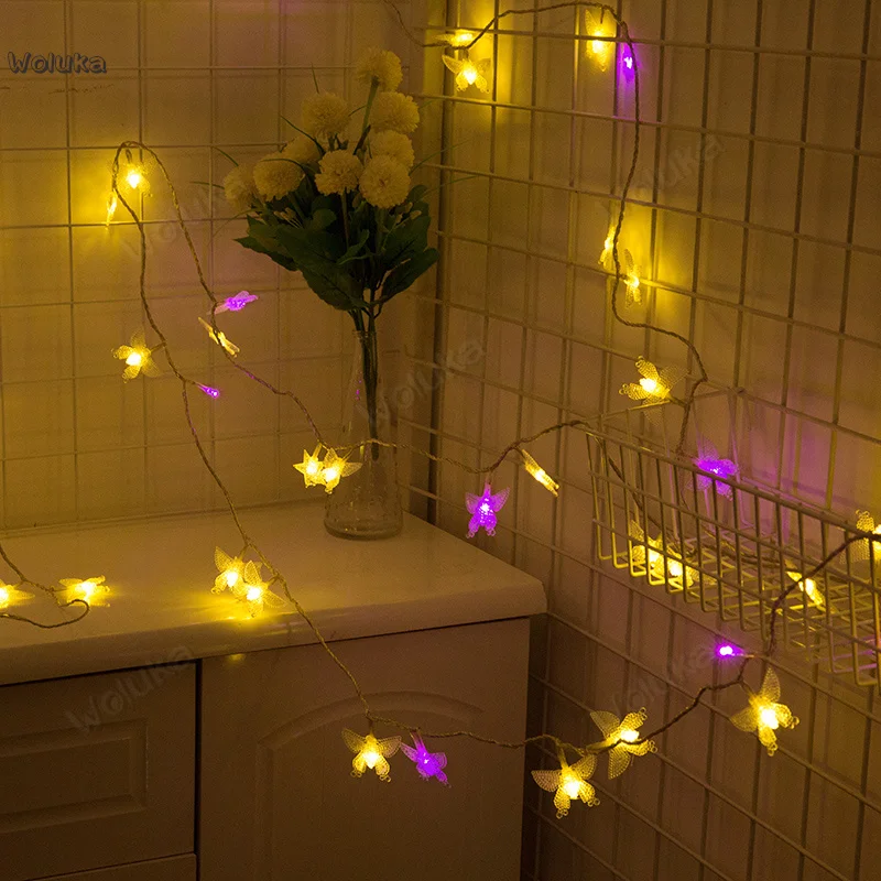 

Outdoor waterproof lantern string lamp butterfly lamp dormitory decorative background lamp photo props CD50 W02