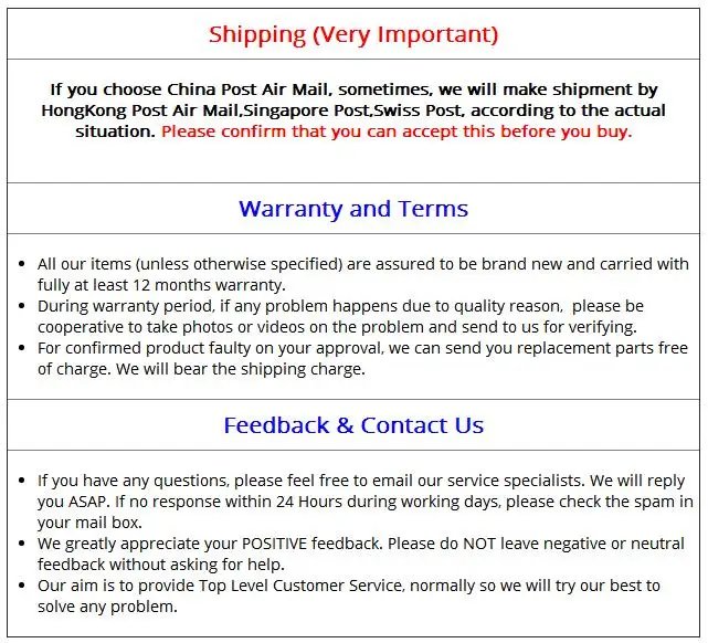 shipping