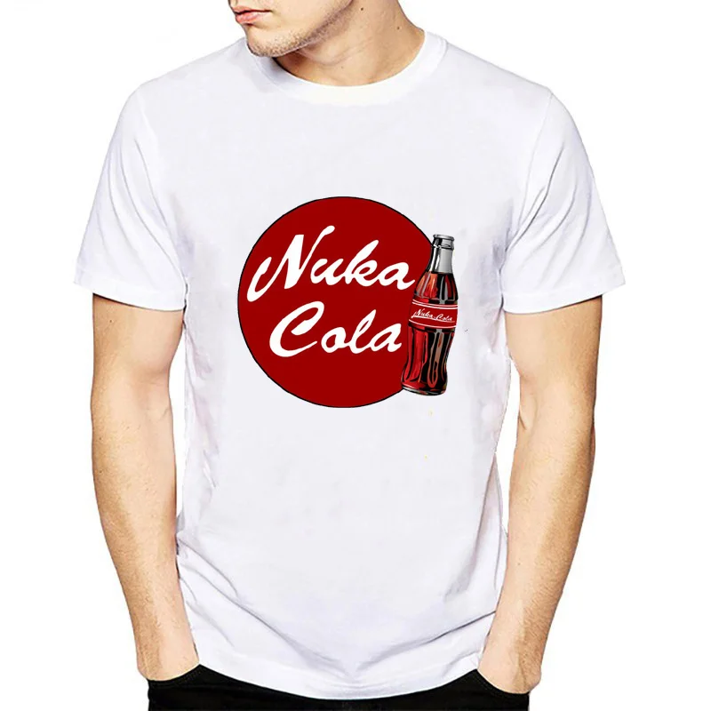 

New Nuka Cola Fallout 111 T-Shirt Men's Drink Short Sleeve High Quality Cotton Tshirt Fashion Top Summer Harajuku Tees