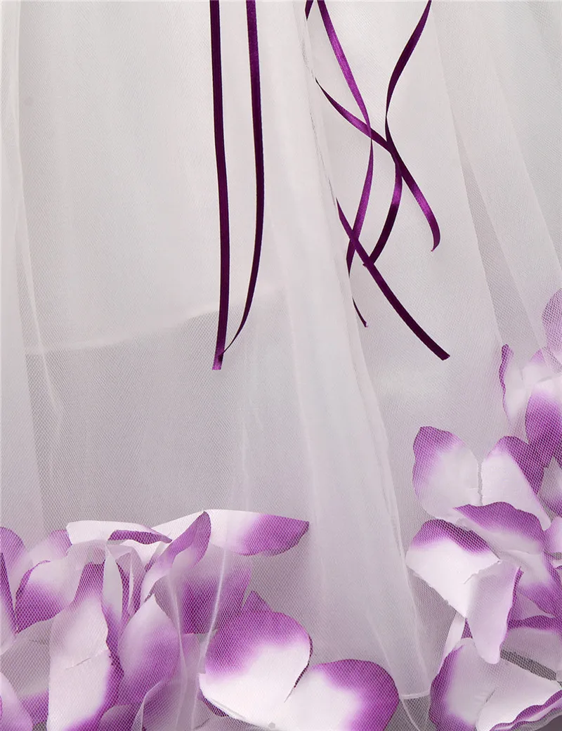 little girl skirt dress Flower Girl Baby Wedding Dress Fairy Petals Children's Clothing Girl Party Dress Kids Clothes Fancy Teenage Girl Gown 4 6 8 10T baby dresses cheap