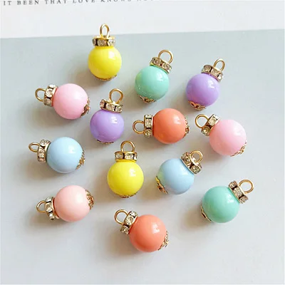 

10pcs 19x12mm New colored bead charms pendant alloy fittings DIY handmade hairdress headwear Bracelet clothing jewelry material