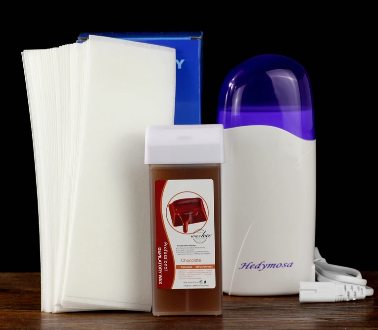 Hedymosa Blue Eplilator Wax Heater Set 100g Wax Ink Cartridge High Flow Viscosity Custom Shaving