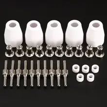 30 шт. плазменный резак расходные материалы усовершенствованный Никель-покрытием электроды насадки для материалов для сварки и резки/L-TEC PT-31 JG-40 и т. д. Металлорежущие станки