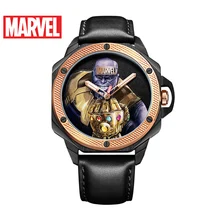 Disney Официальный Marvel AvengersThanos Мужские кварцевые часы водонепроницаемые светящиеся наручные часы из нержавеющей стали m-9057 Relogio Masculino Новинка