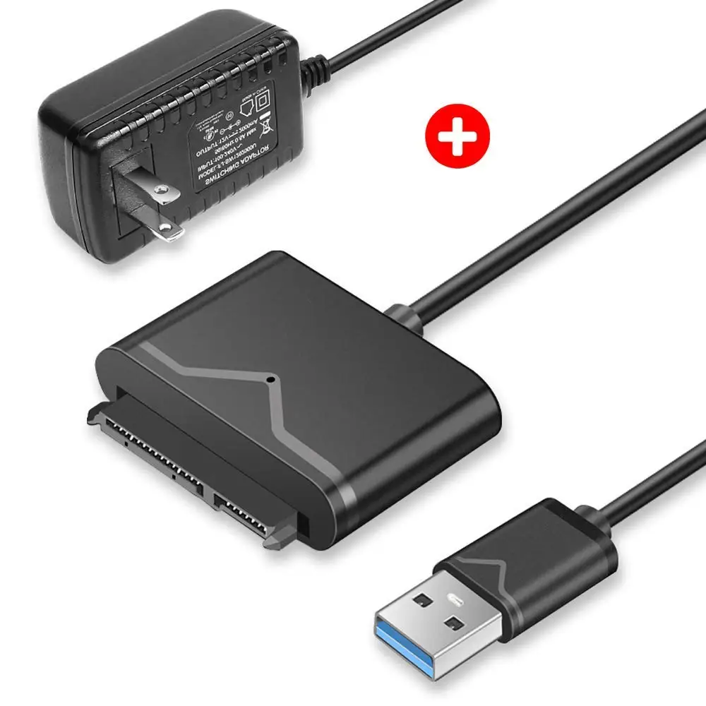 Ceny Kabel konwertera USB 3.0 do SATA III do 2.5 3.5 Cal SATA dysk twardy hdd SSD obsługuje uasp z zasilaczem 12V 2A