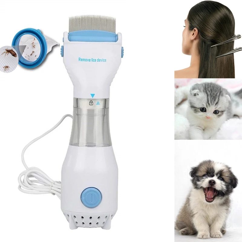 

Electronic Lice Comb Head Lice Terminator Anti Removal Kill Lice Cleaner Puppies pet brush Cat Dog Kids hair Lice Repel Fleas