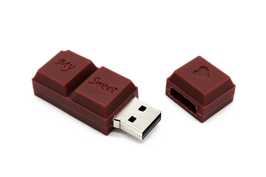 Напиши мне, для девочек, с мультяшным принтом, 2 модели Шоколад модель usb флэш-накопитель usb 2,0 4 GB/8 GB/16 GB/32 GB/64 Гб флешка, подарок любви