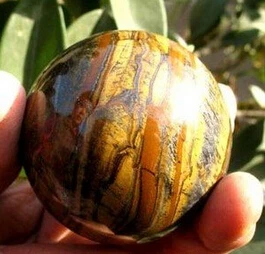 

A NATURAL TIGEREYE SPHERE CRYSTAL BALL TIGER EYE Healing 60mm (0601)