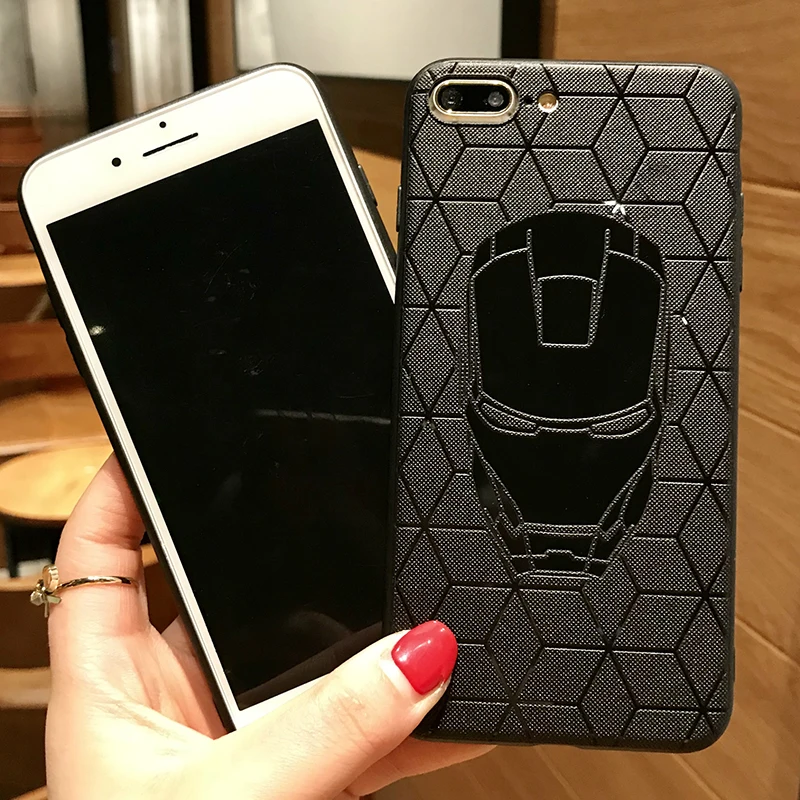 Marvel Мстители Капитан Америка щит супергерой чехол для iPhone 6 6s 7 8 Plus X 10 силиконовая