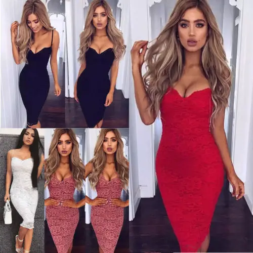 New Women Ladies Choker Neck Cowl V Plunge Slinky Mini Body-con Party Dress 6-14
