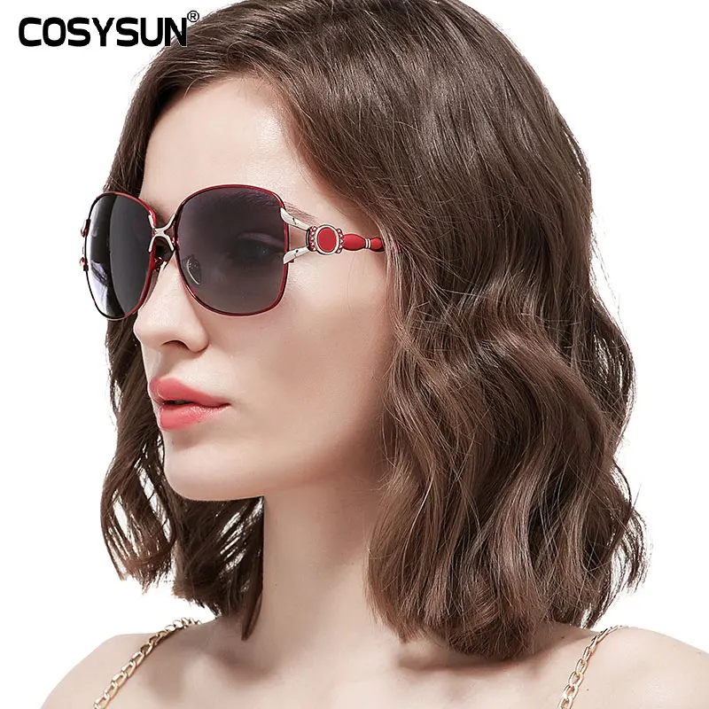 COSYSUN брендовые поляризованные женские очки для вождения солнцезащитные очки женские брендовые дизайнерские женские солнцезащитные очки роскошные солнцезащитные очки женские