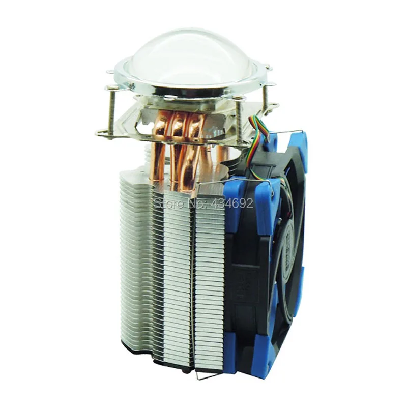 

120W 150W High Power Led Lamp Light Aluminum Cooling Heatsink Fan With 77MM Led Lens + Holders Portable Lighting Accessories