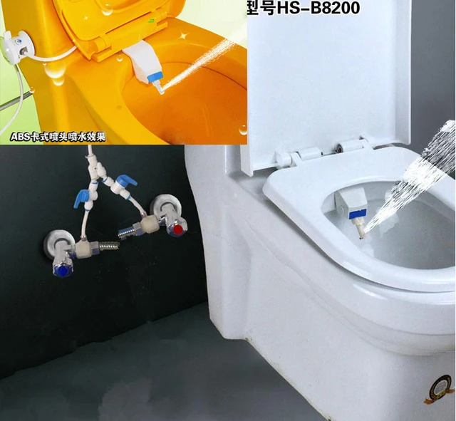Simple Toilet Bidet Fresh Warm Water Tilting Spray Bidet Toilet Seat