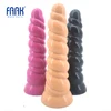 FAAK – grand plug anal en silicone en spirale, long plug anal, insertion d'anus, godemiché anal en peluche avec ventouse, jouets sexuels pour couples, masturbation ► Photo 1/6