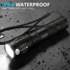 Lanterns L2 Tactical Led Flashlight Ultra Bright T6 torch Camping light 5 switch Modes Zoomable Hiking Light 18650 battery Light ► Photo 3/6