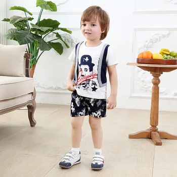 

Baby Boy Christening Outfit Boy Clothing Gentleman Psg 2019 Summer Suit Kids Clothes Short Children's Importers Boy Print Set