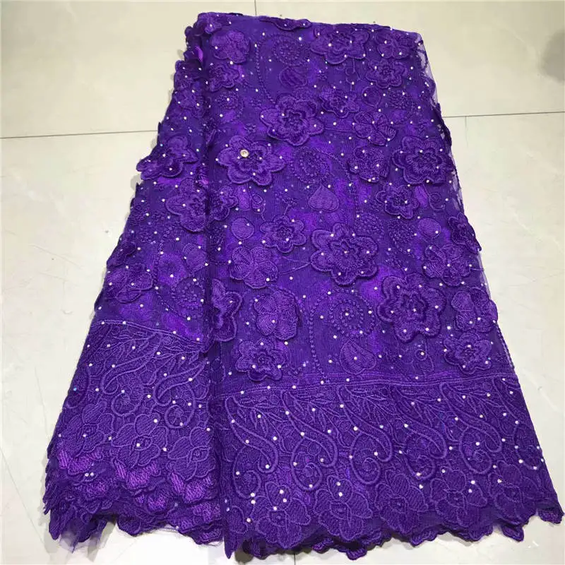 

ZQJ!African Lace Fabric 2019 Embroidered Nigerian Laces Fabric High Quality French Tulle Lace Fabric For Women Dress ! L61202