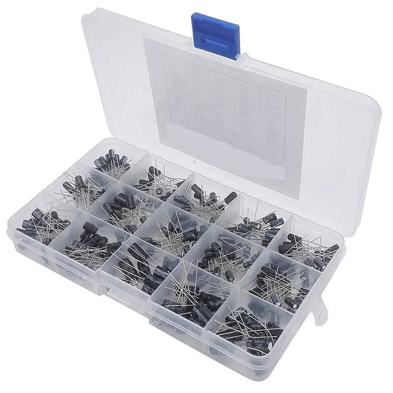 Buy 270PCS 15 Value Electrolytic Capacitors Assortment