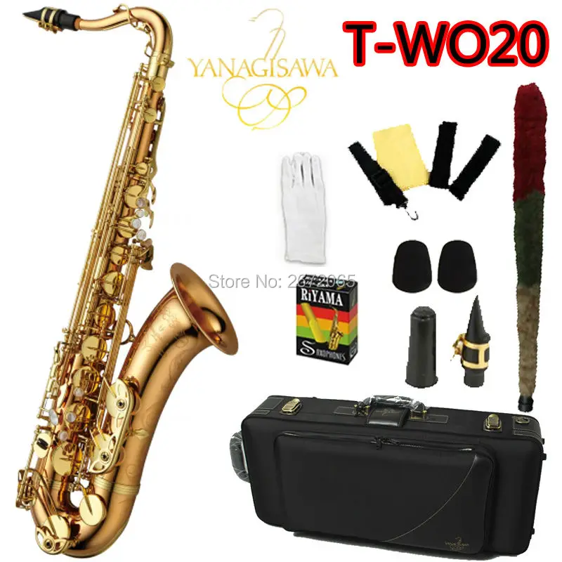 Brand NEW YANAGISAWA Tenor Saxophone T-WO2 Bb Gold Laquer Professional Sax Mouthpiece With Case and Accessories | Спорт и