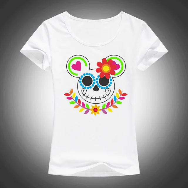 new summer women tops minnie mouse sugar skull t shirt women