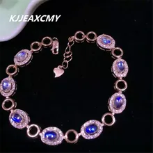 KJJEAXCMY ювелирные изделия и натуральных материалов синий свет женский браслет, инкрустированные украшения оптом, S925 стерлингового серебра