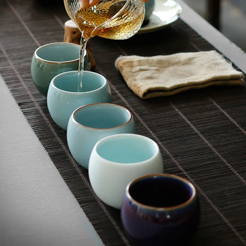Подарочная коробка 110 мл художественная чайная чашка, керамическая чайная посуда кунг-фу, офисный мастер, чайная чашка, маленькие миски, чашки для воды, посуда для напитков, рождественские подарки