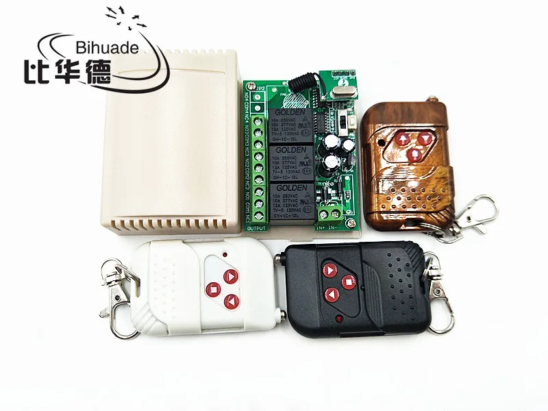 

433Mhz Universal Wireless Remote Control Switch DC 12V 10A 3 Channel Relay Receiver Module and 1pcs RF Remote 433Mhz Transmitter