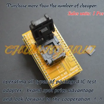 

IC TEST QFN44 to DIP44 Programmer Adapter WSON44 DFN44 MLF44 test socket (1 pin on the left) Pitch=0.65mm Size=8x8mm