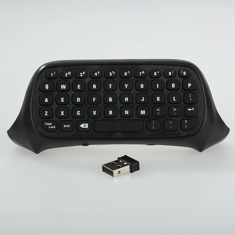 

Portable Wireless Black Durable Mini 2.4G Bluetooth Mini Wireless Chatpad Message Keyboard for Xbox One Controller Black 47 Keys