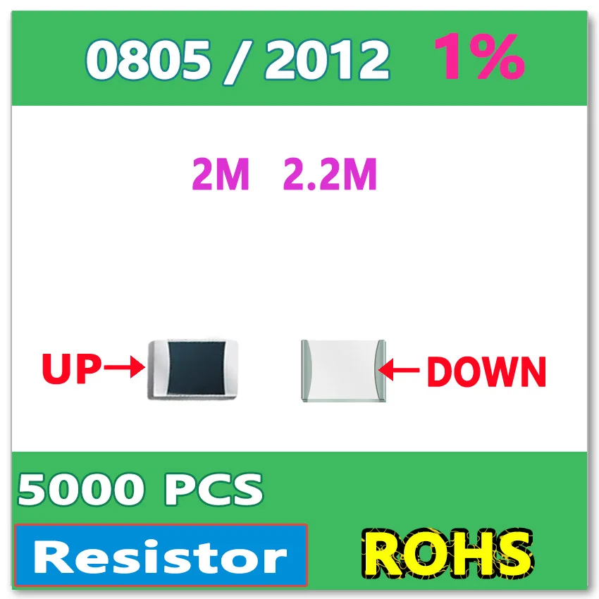 JASNPROSMA OHM 0805 F 1% 5000 шт 2 м smd 2012 резистор | Электроника