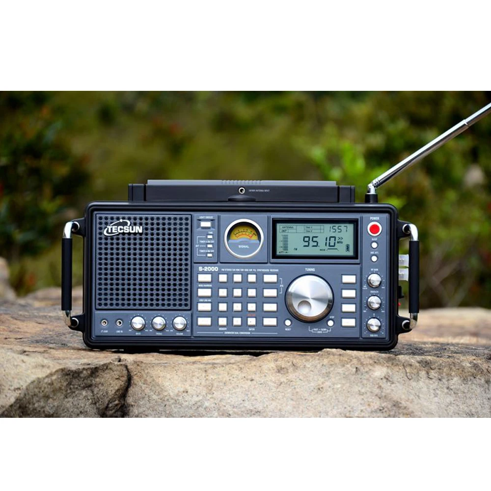 TECSUN S 2000 любительский Настольный радиоприемник SSB двойной преобразователь FM/MW/SW/LW