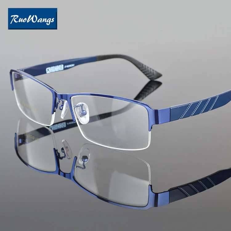 RuoWangs men eyeglasses spectacle frames men optical glasses fashion