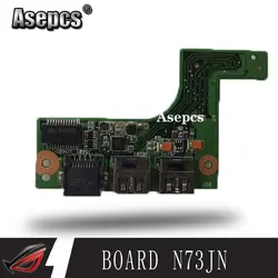 Asepcs новый для ASUS N73 N73J N73JQ N73JF N73JN THERNET панель/USB Панель N73S_LAN_IO_BOARD работает