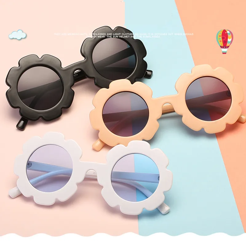 Детские солнцезащитные очки в стиле ретро, Детские солнечные очки, милые Солнцезащитные очки с цветком, детские спортивные солнцезащитные очки UV400 для девочек, мужские очки De Sol