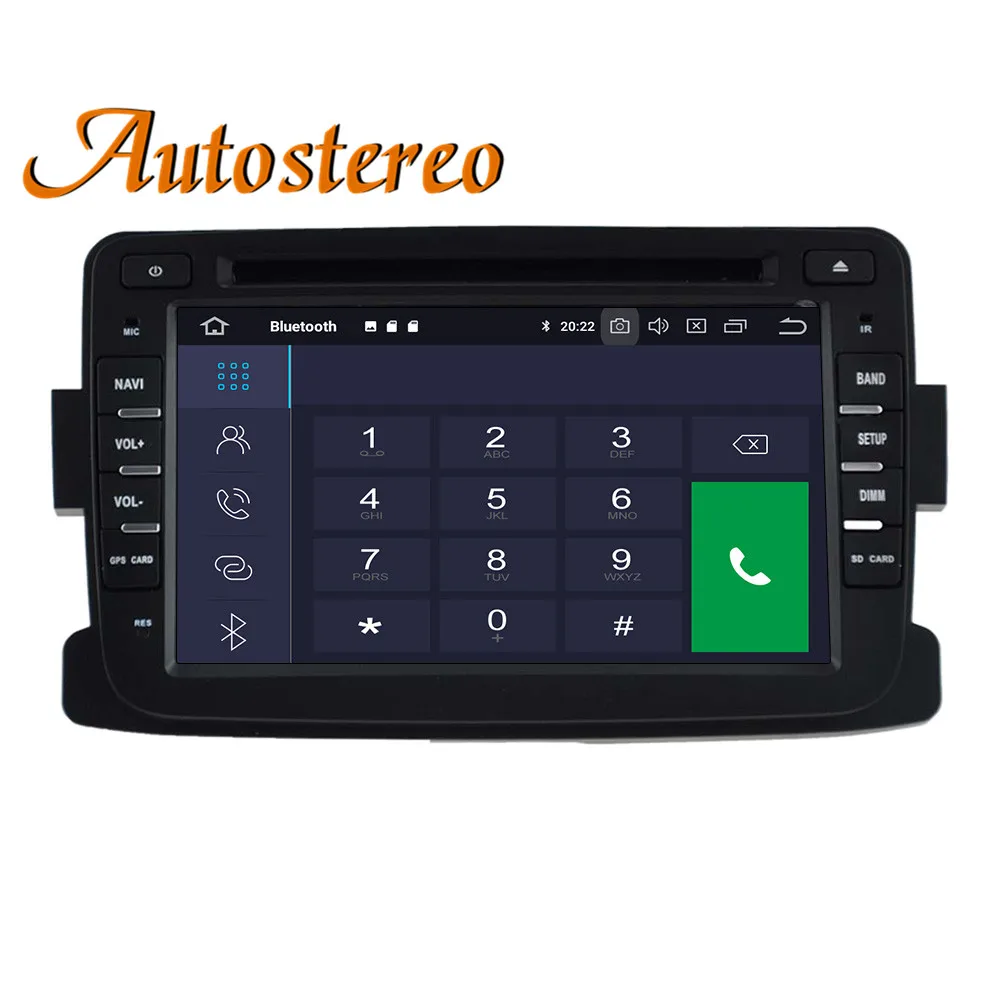 Excellent DPS Max 64GB Android 9 Car GPS navigation For Renault Duster 2010+ multimedia car DVD player head unit radio tape recorder IPS 4