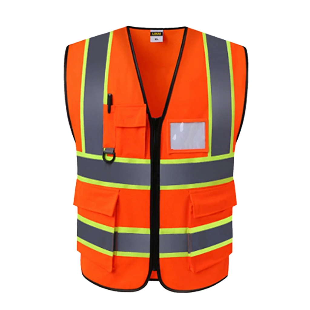 Hot Unisex Reflective Vest Workwear Provides High Visibility Day Night Running Cycle Warning Child Safety Vest Free Size