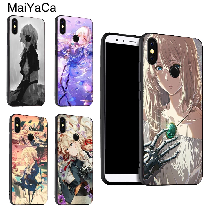 Фиолетовый чехол Evergarden для Xiaomi Redmi Note 10 Pro 7 8 8T 9S 9 9T 9C 9A 8A | Мобильные телефоны и