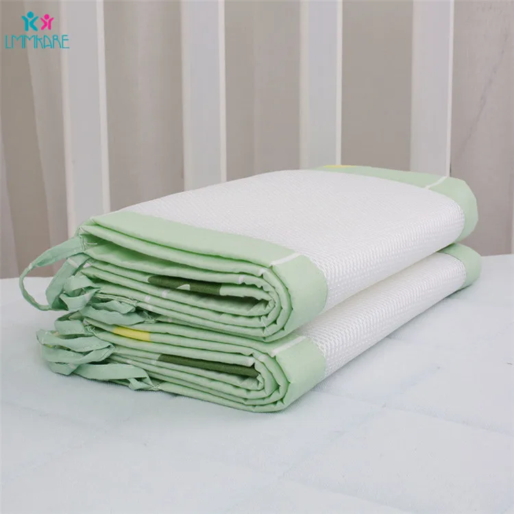 2Pcs-Set-Breathable-Summer-Baby-Bedding-Bumper-Collision-Half-Around-Baby-Crib-Bumpers-Bedding-Cotton-Printing_