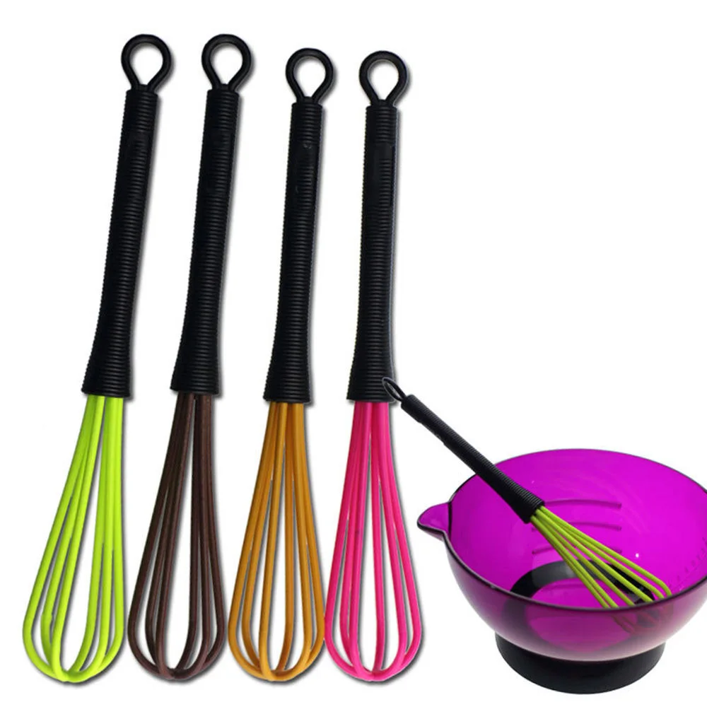 

1PC Salon Dye Hiar Whisk Barber Hair Care Styling Egg Mixer Tools Random Color