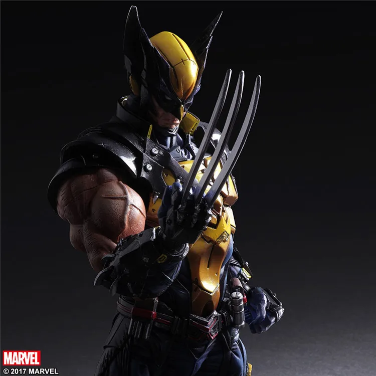 Play Arts PA Marvel Мстители X-men Росомаха фигурка игрушка кукла коллекция 25 см